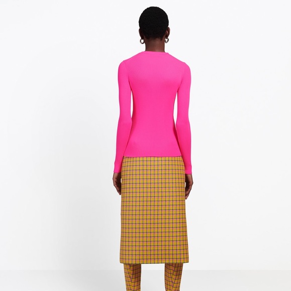 Balenciaga Neon Ribbed-knit Topš - Picture 9 of 9